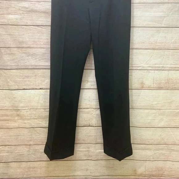Ralph Lauren Black Label Dress Pants Cuff Hem Elastic Wool Blend Trouser - Picture 4 of 12